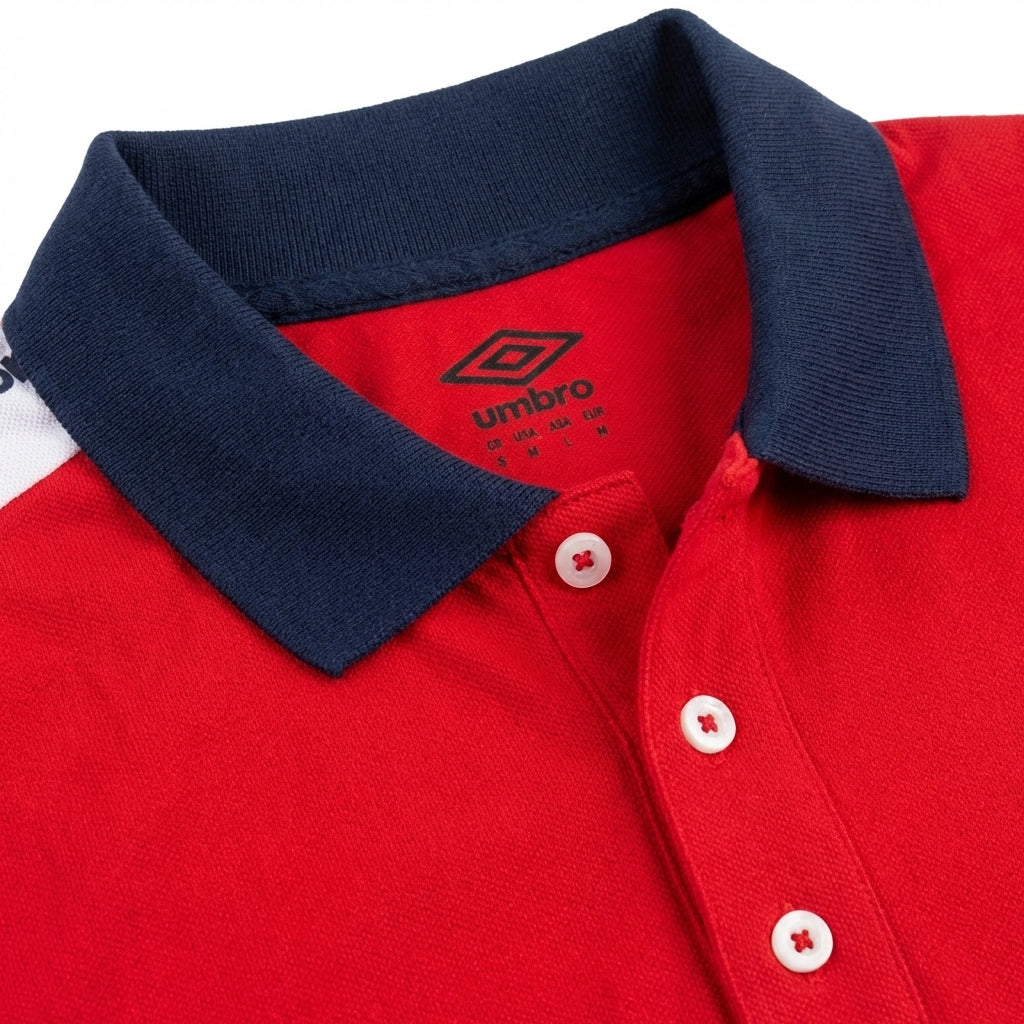 Umbro — Polo homme rouge mode