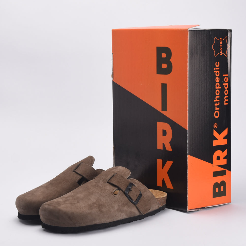 BIRK SABOT DAIM MARRON -0-DAIM-MARRON