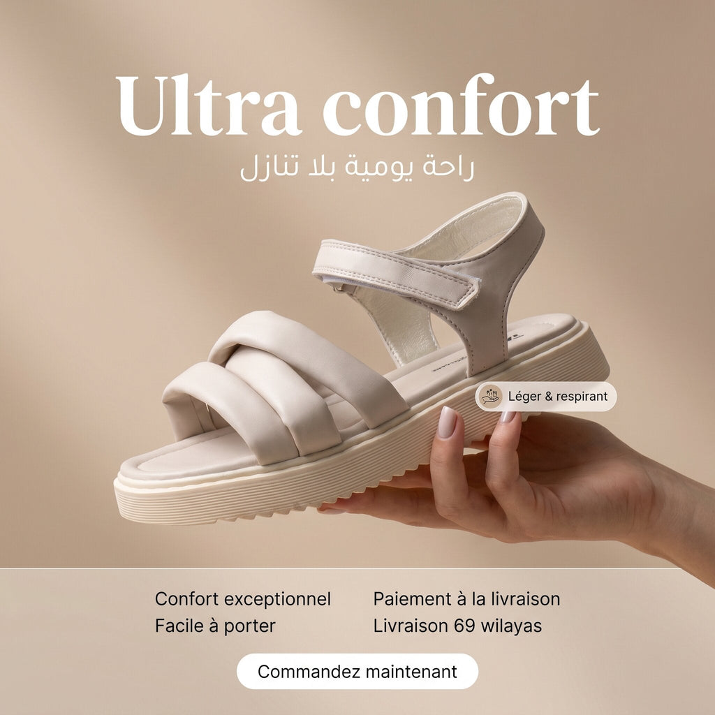 Safety Jogger Sandales Jeune Fille Beige 611380-BEI