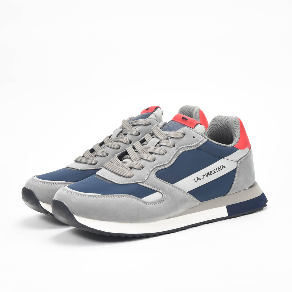 La Martina — Baskets cuir grises