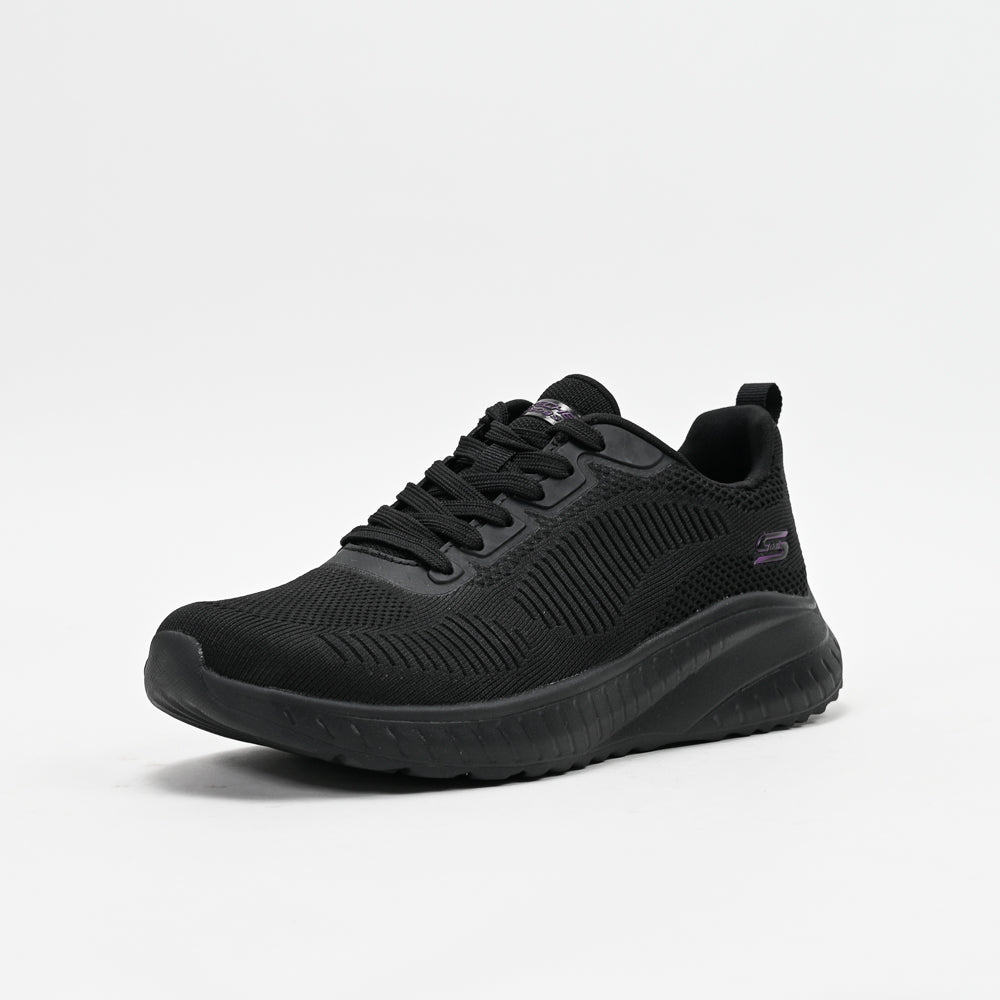 Skechers BOBS Squad Chaos Face Off — baskets femme noir semelle