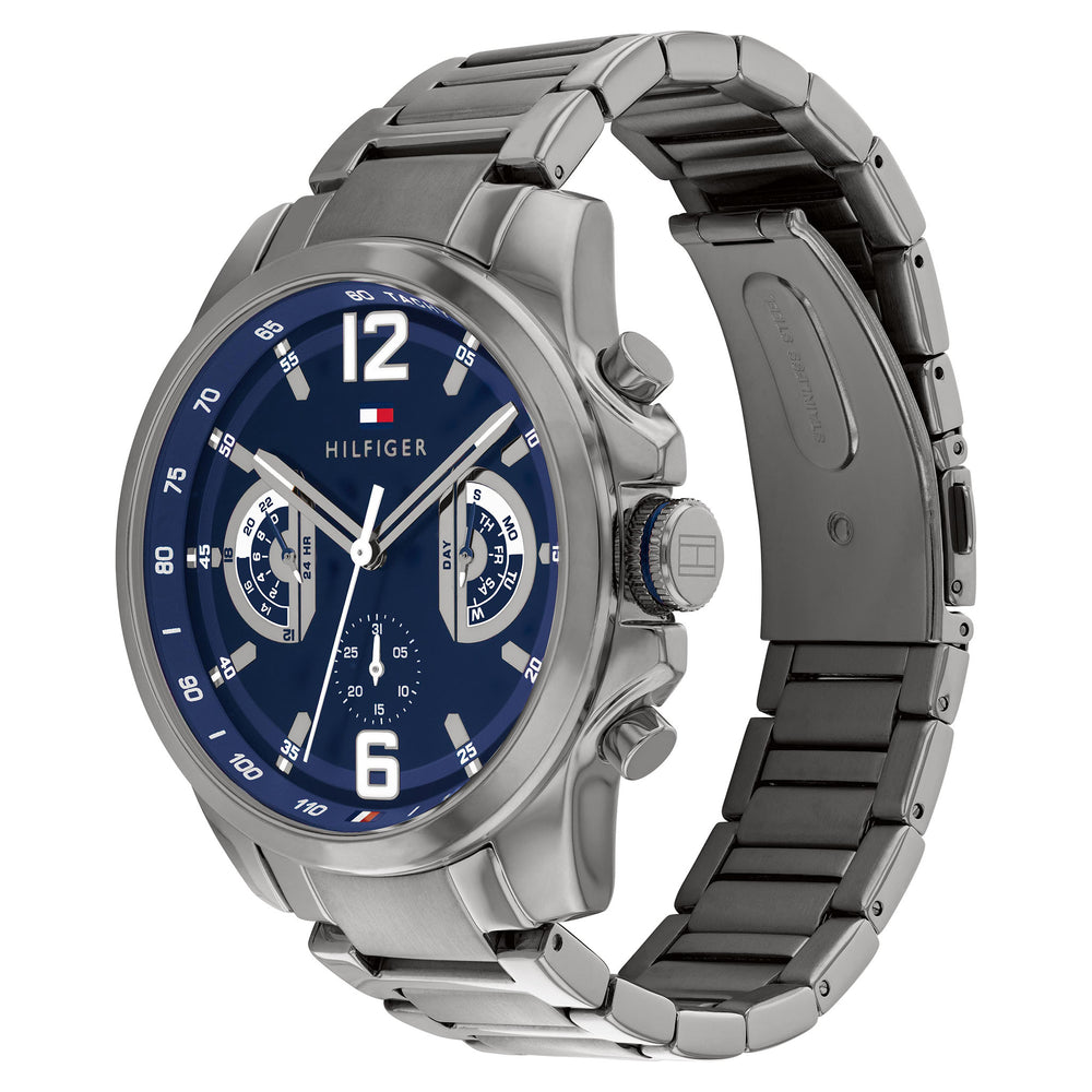 Montre Tommy Hilfiger Grey Steel Navy Dial Multi-function 1710639