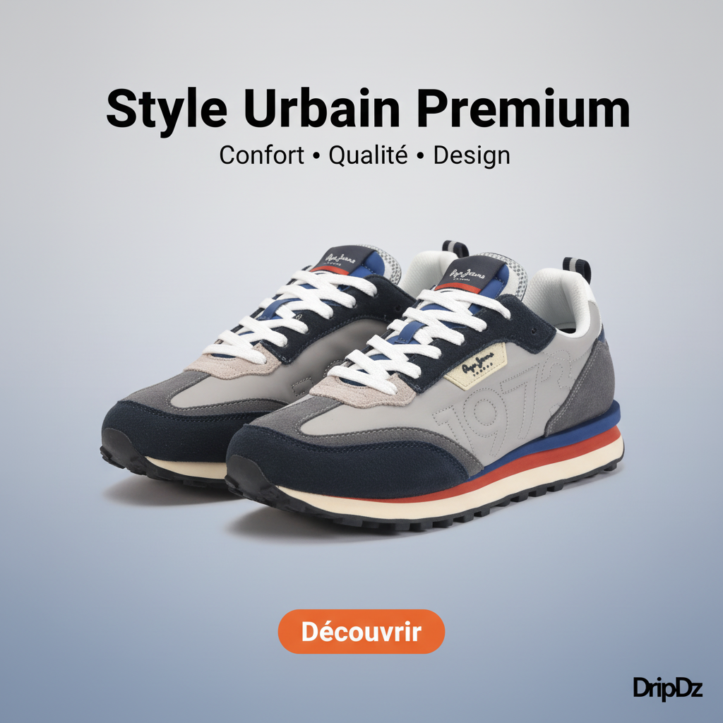 Pepe Jeans — Baskets bleu marine
