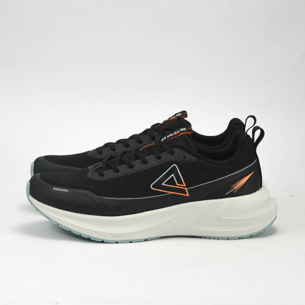PEAK CUSHION RUNNING SHOES-BLACK/LT.GREY EXT54387H-2022