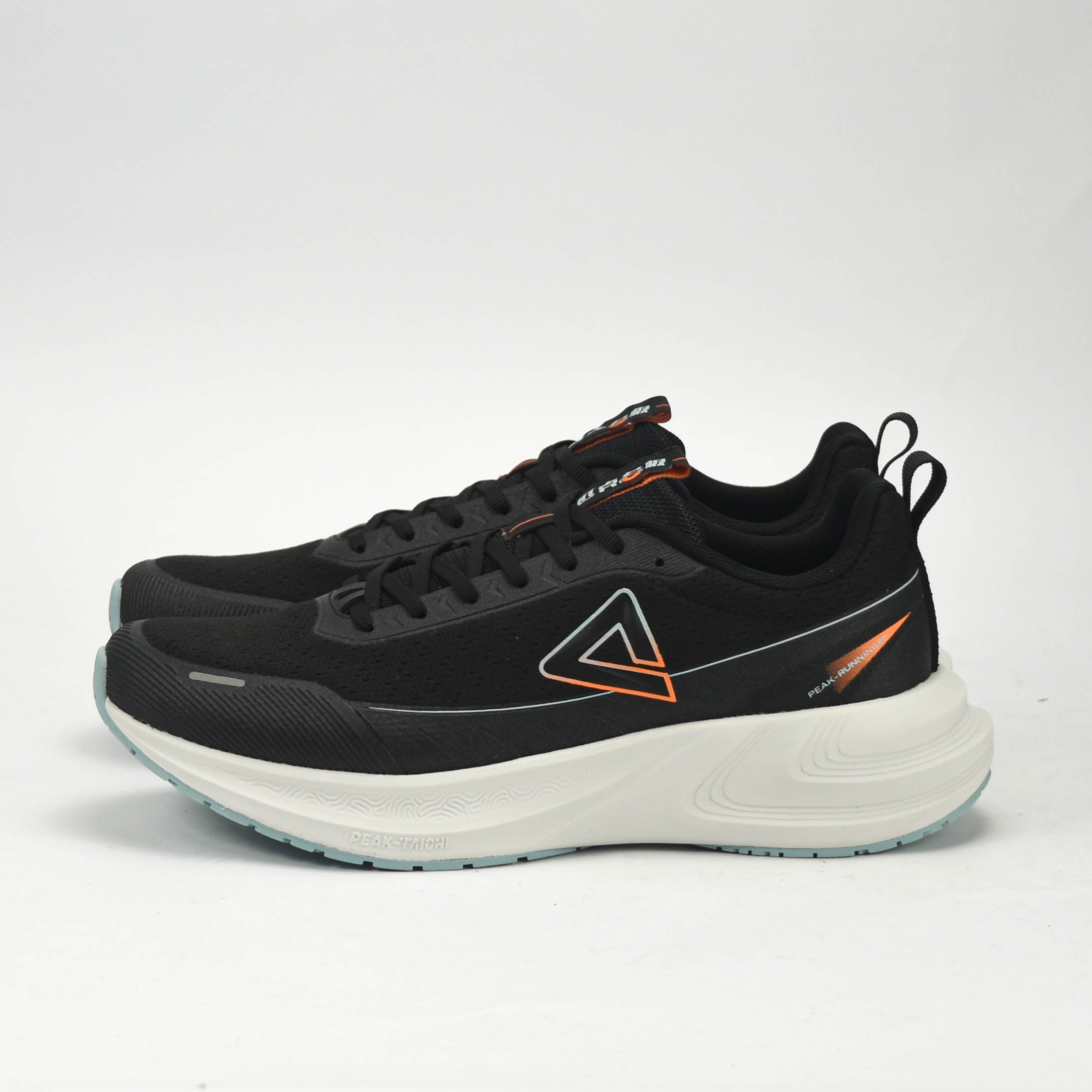 PEAK CUSHION RUNNING SHOES-BLACK/LT.GREY EXT54387H-2022