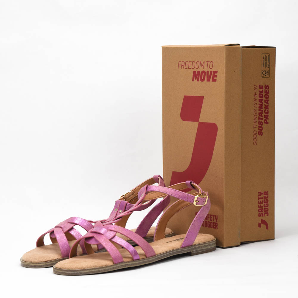 Safety Jogger Sandales Plates Femme 610161-FUC-NAT
