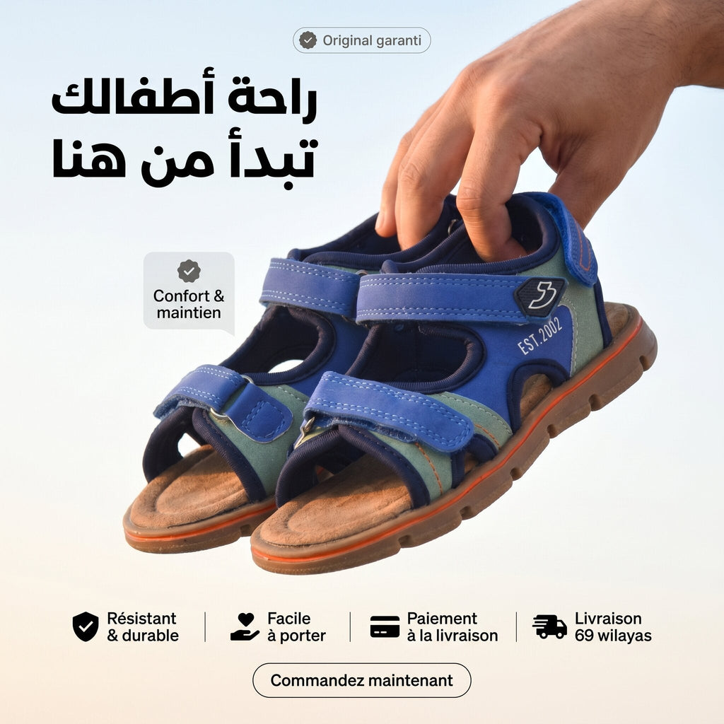 Safety Jogger Sandales Enfant Métallisées 611352-CBL-MTG