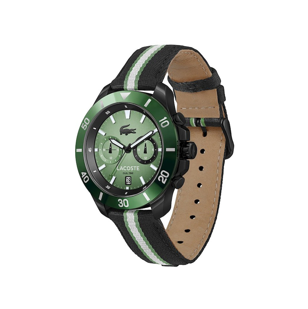 MONTRES Lacoste Toronga Dual Time Date Noir / Vert 2011341