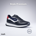 HARMONT AND BLAINE SCARPA UOMO CALF  BLU EFM231-079-6190