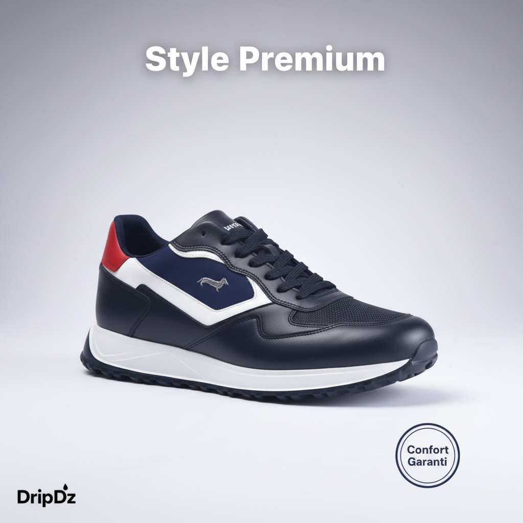 HARMONT AND BLAINE SCARPA UOMO CALF  BLU EFM231-079-6190