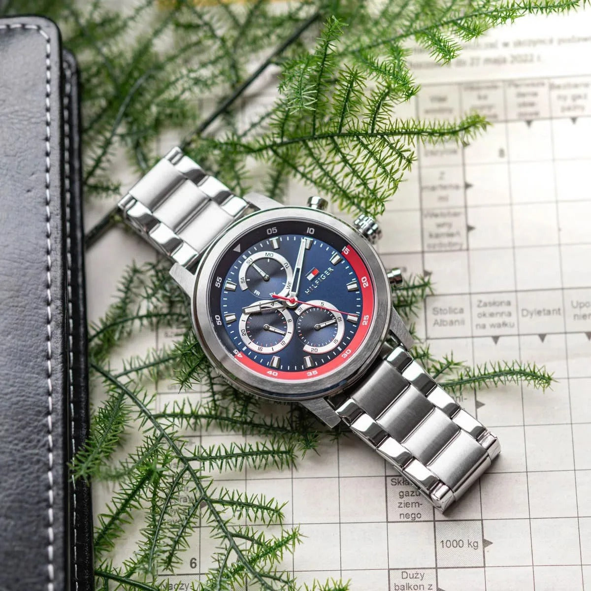 Tommy Hilfiger Rocky — Montre homme cuir