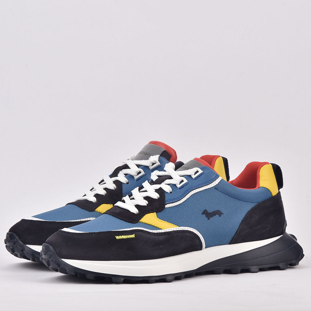 Harmont & Blaine — Chaussures daim bleu avio