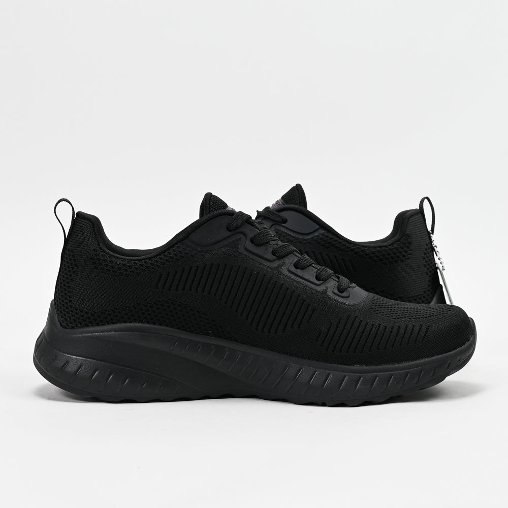 Skechers BOBS Squad Chaos Face Off — baskets femme noir vue dessus