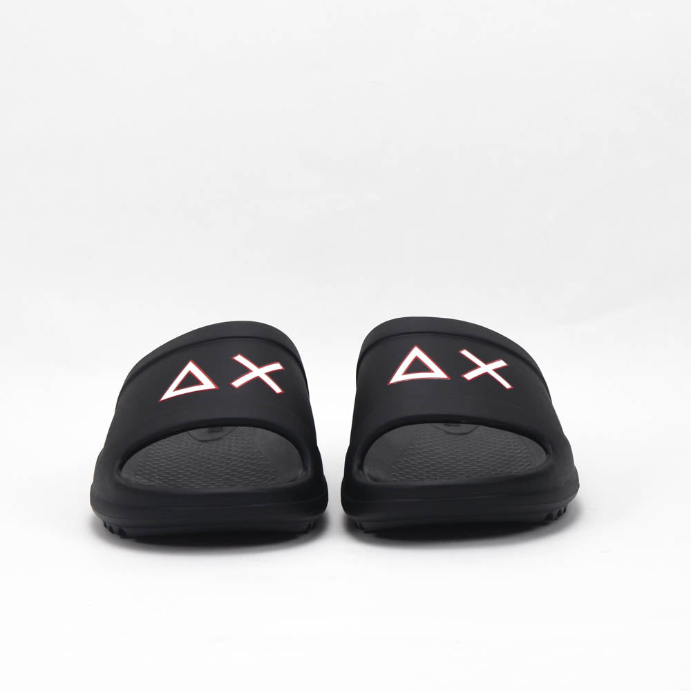SUN68 Slippers Monoblock X36114-1110-NERO-ROSSO