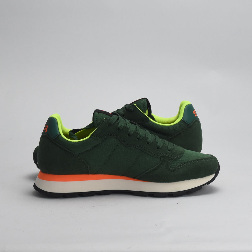 BASKET SUN68 TOM FLUO-37-VERDE SCURO