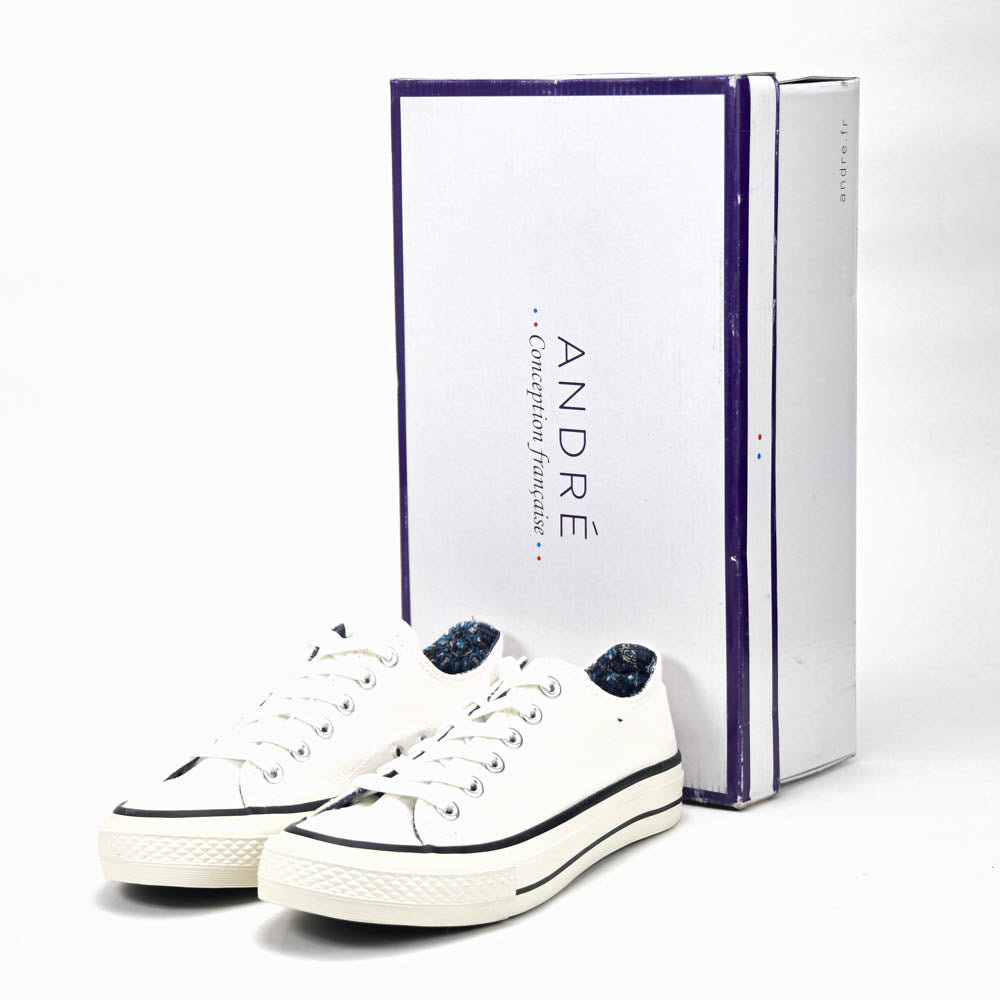 ANDRÉ ESPADRILLE HOMME VOILURE BLANC  51355380618