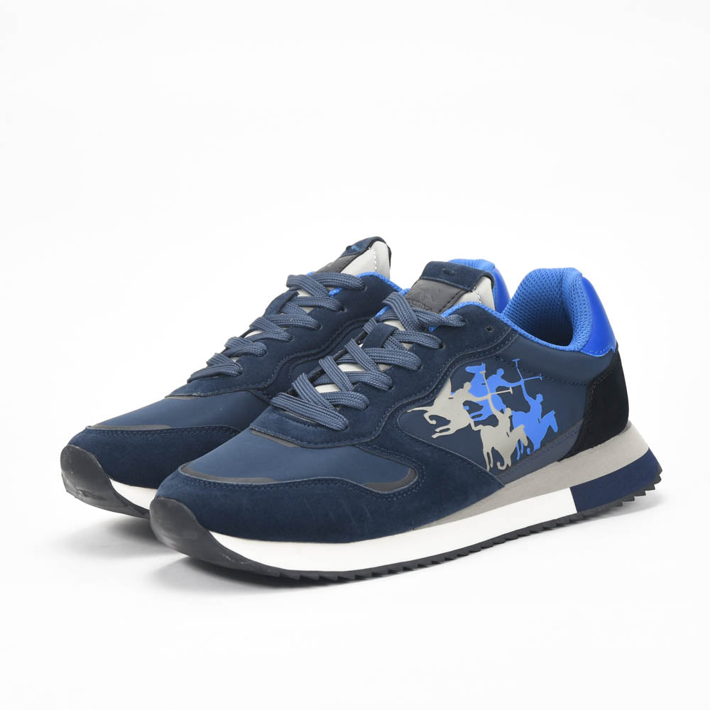 La Martina — Baskets cuir bleues