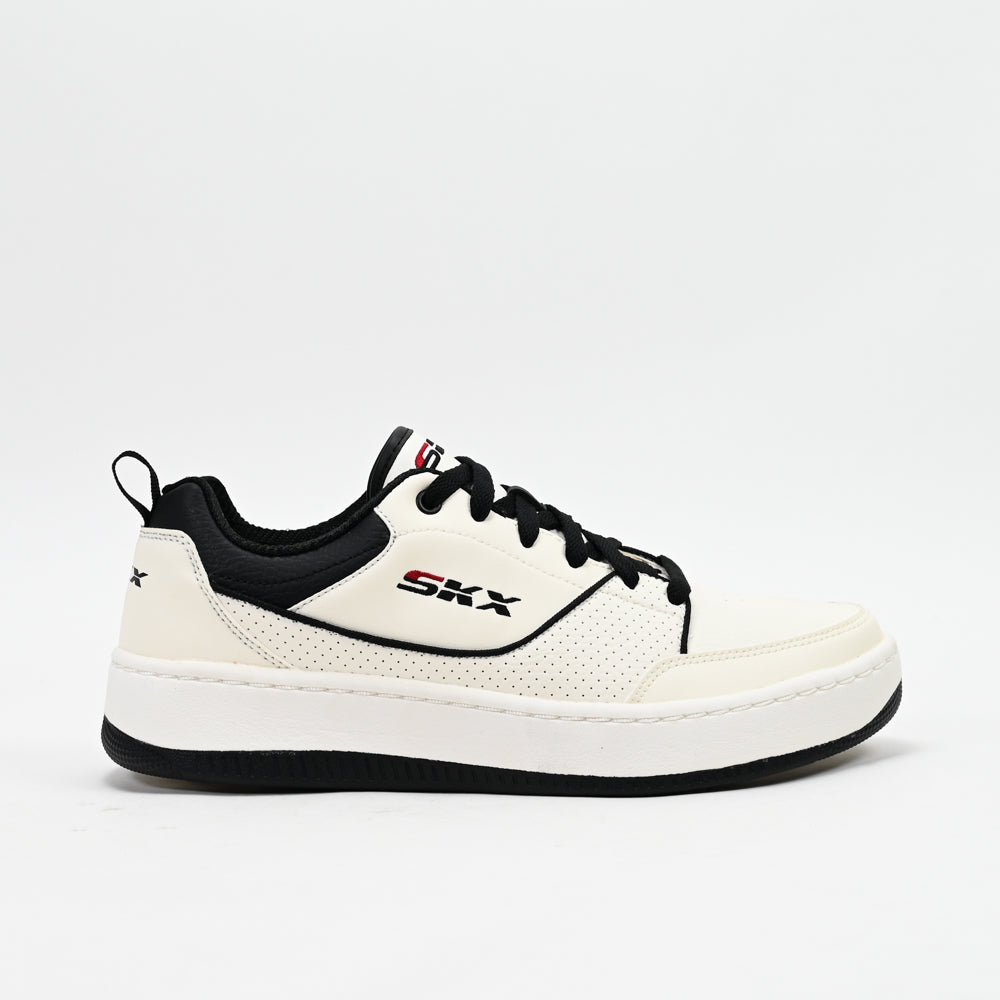 Skechers Sport Court 92 Ottoman — baskets homme blanc noir détail