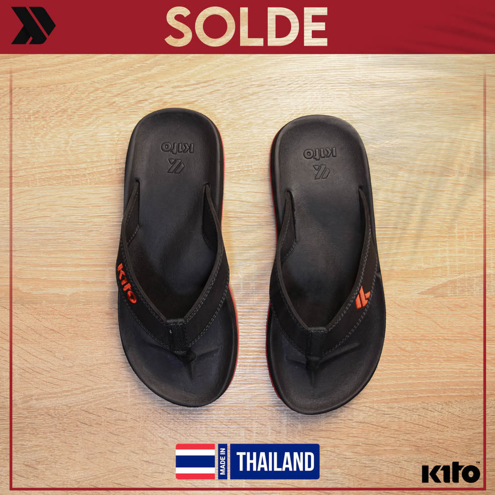 Kito — Claquettes noires sport
