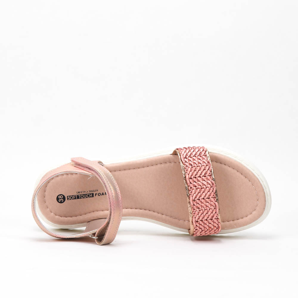 Safety Jogger — Sandales enfant nude