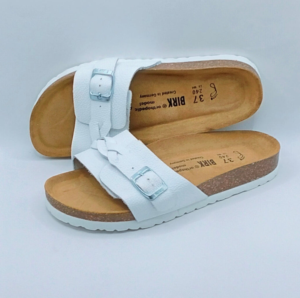 BIRK OITA CUIR BLANC