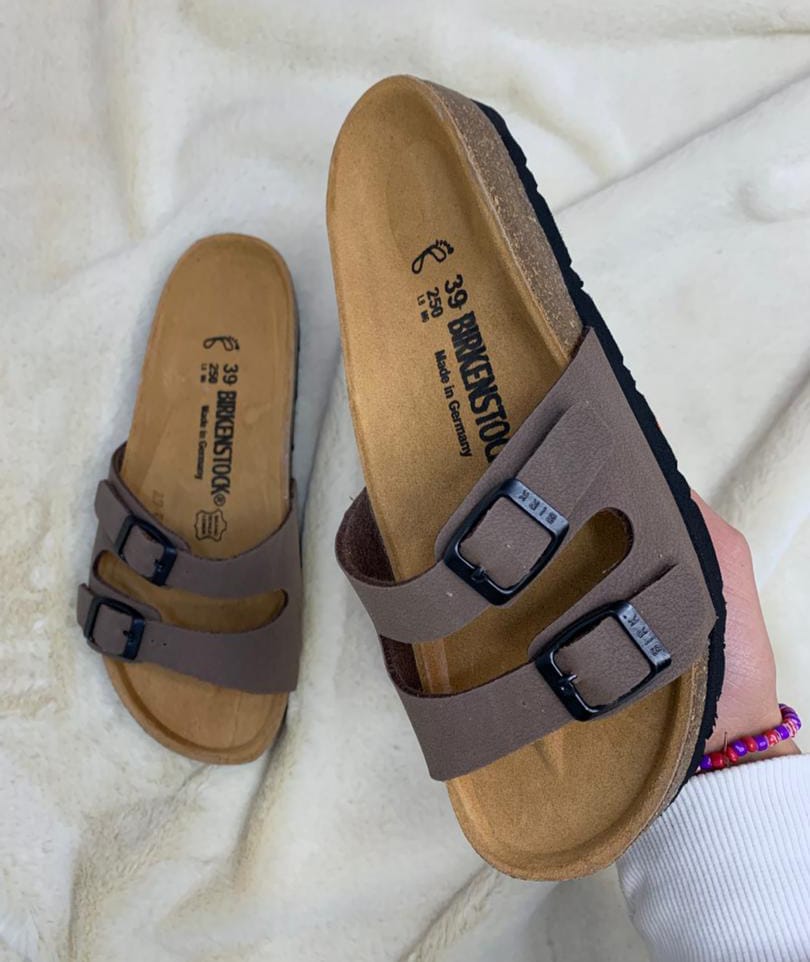 Sandales homme nubuck marron