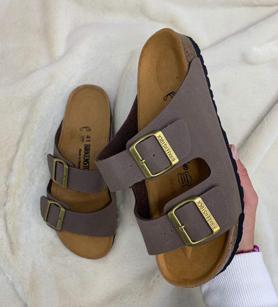 Arizona — Sandales nubuck marron