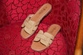 Sandales femme beige