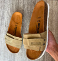 Sandales homme cuir sable