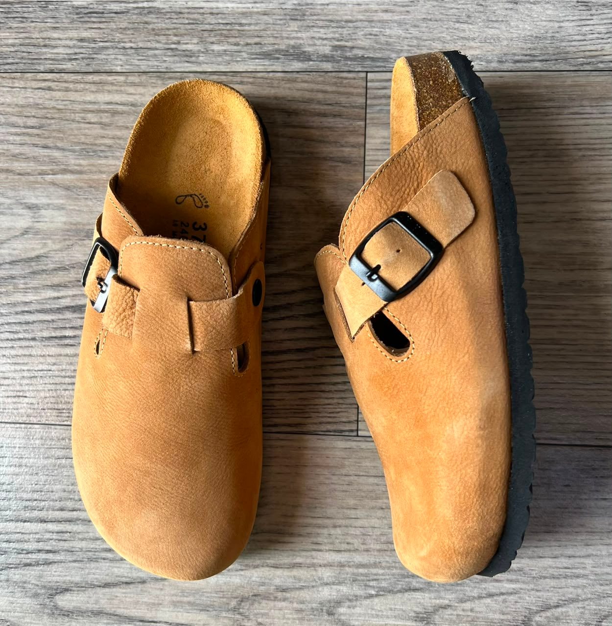 Sabots femme camel