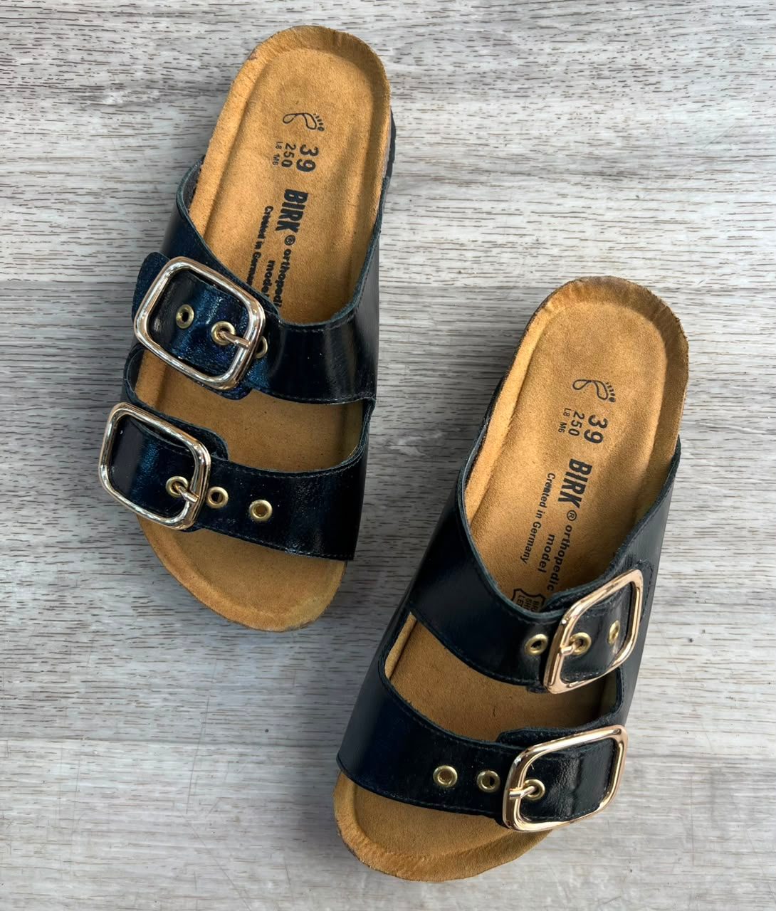 Arizona — Sandale noir vernis femme