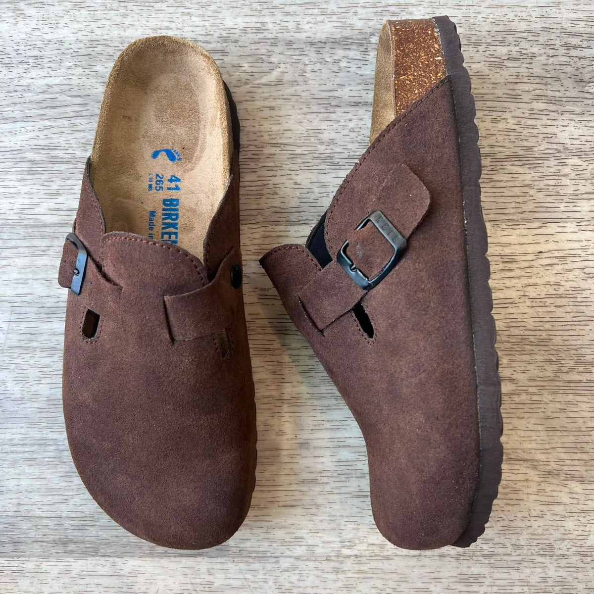 Boston — Sabot marron homme, profil
