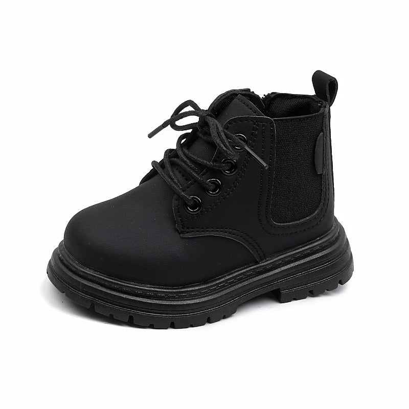 Bottes coordonnantes à lacets Noir Enfants \ 30172