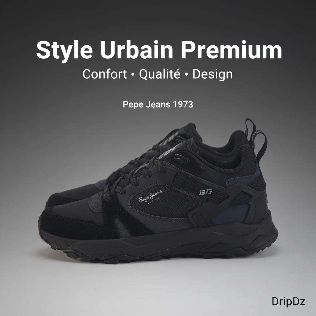 Pepe Jeans — Baskets noires mode
