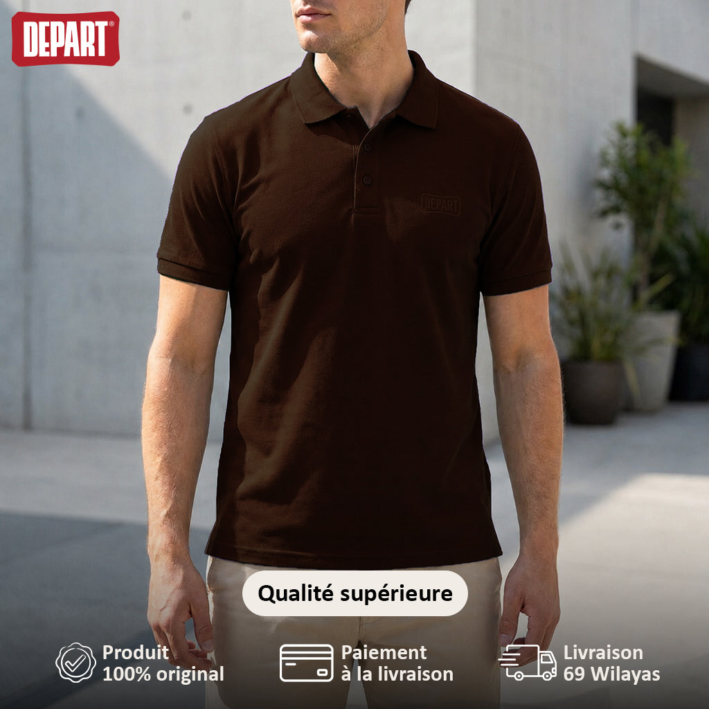 DEPART POLO G23-003391-BROWN15