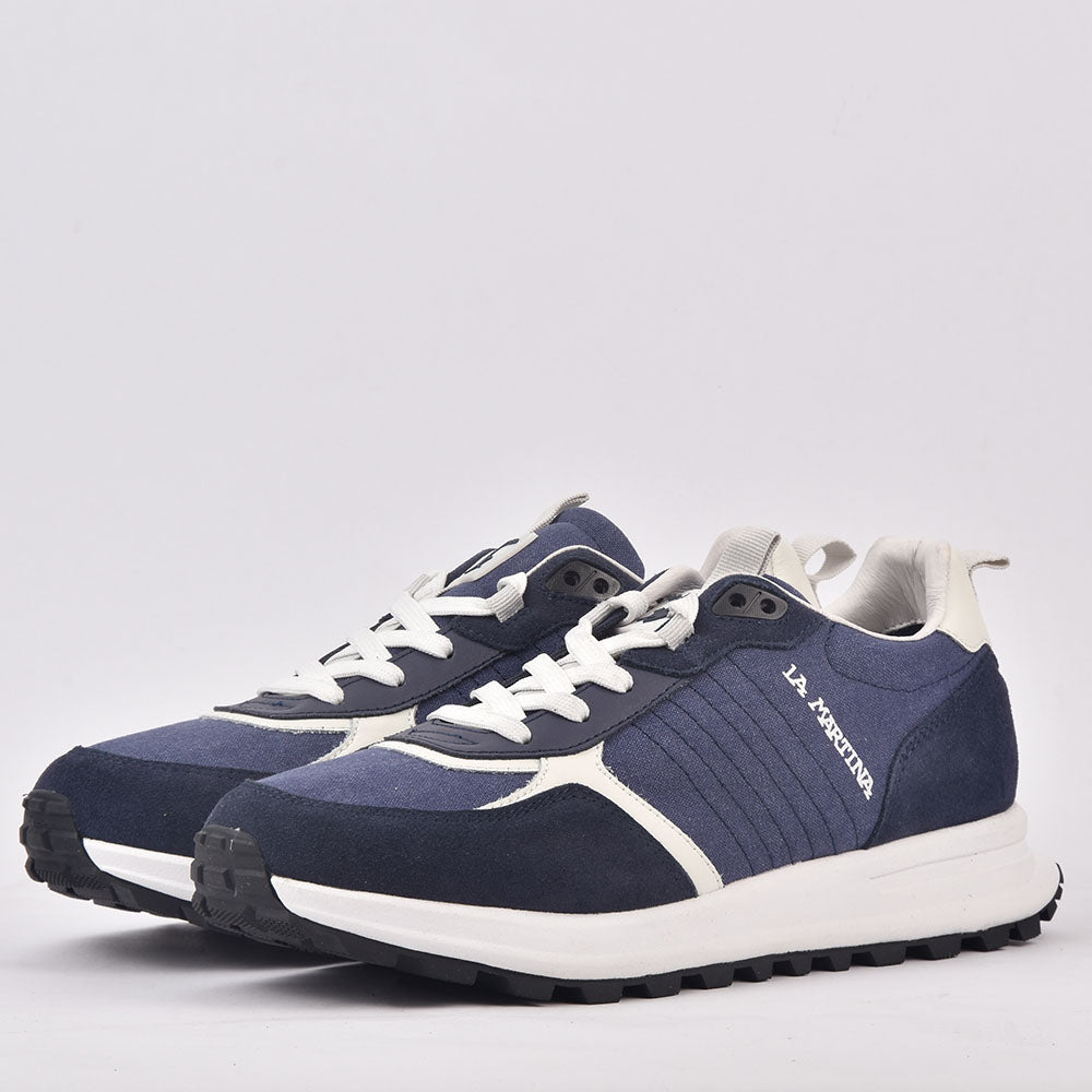 LA MARTINA - Chaussure DAIM & TISSU BL/BLA LFM231-010-4360