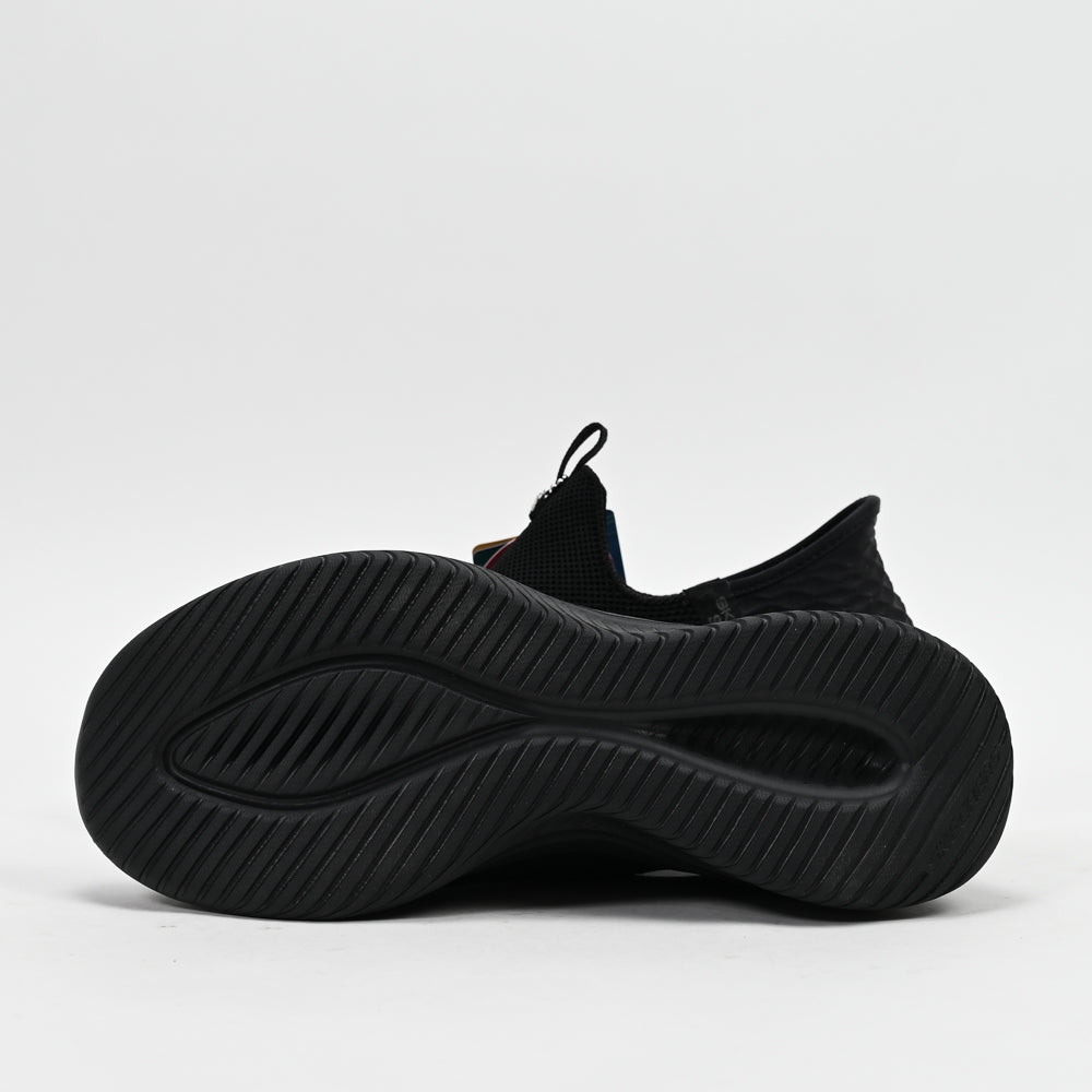 Skechers Ultra Flex 3.0 Cozy Streak — baskets femme noir vue dessus