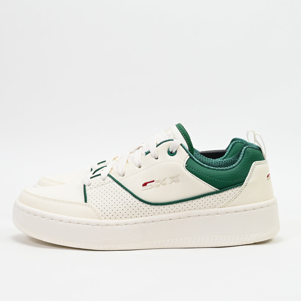 Skechers Sport Court 92 Ottoman — baskets homme blanc vert détail