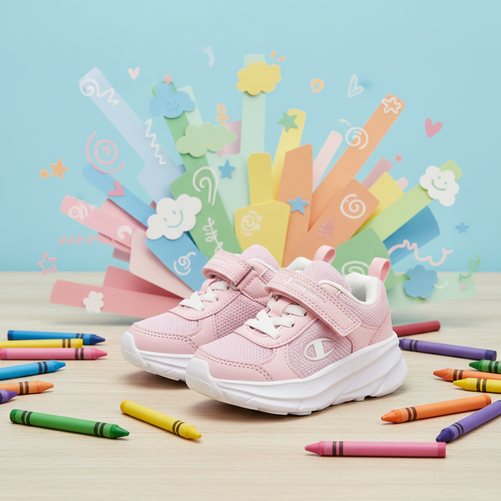 Champion — Sneakers enfant roses