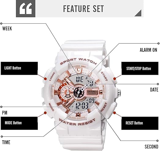 Montre SKMEI Blanche