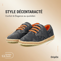 ANDRÉ ESPADRILLE HOMME LIANE GRIS 51355580613