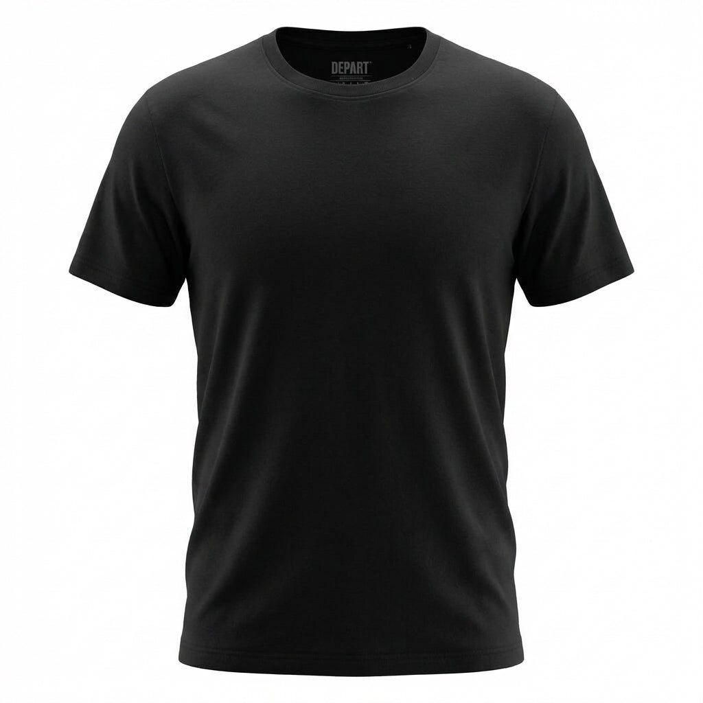 Depart — T-shirt homme noir coton