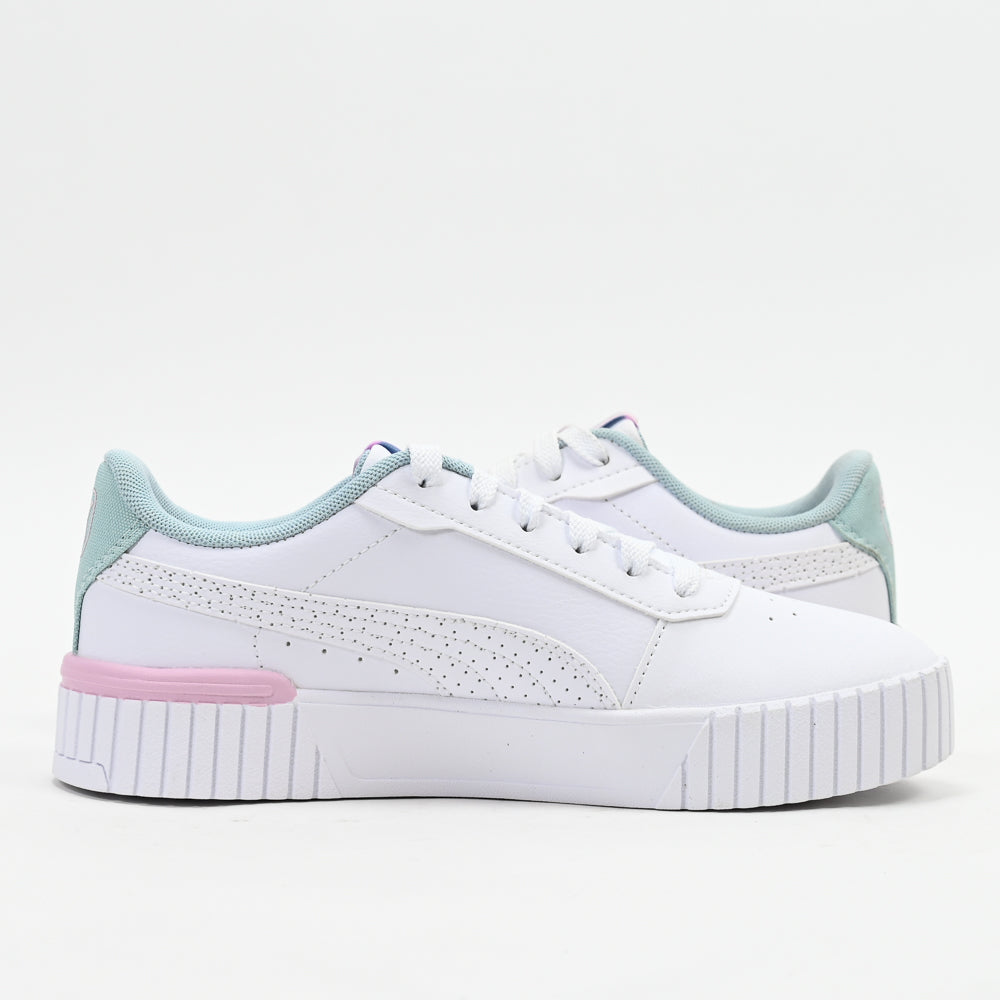 PUMA Carina 2.0 Tropical Jr — baskets enfant blanc vue dessus