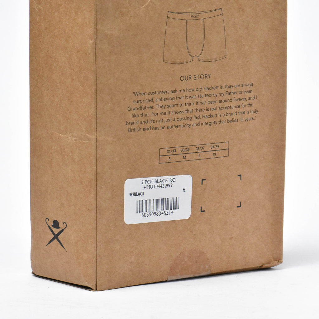 HACKETT PACK 3 PCS BLACK RO