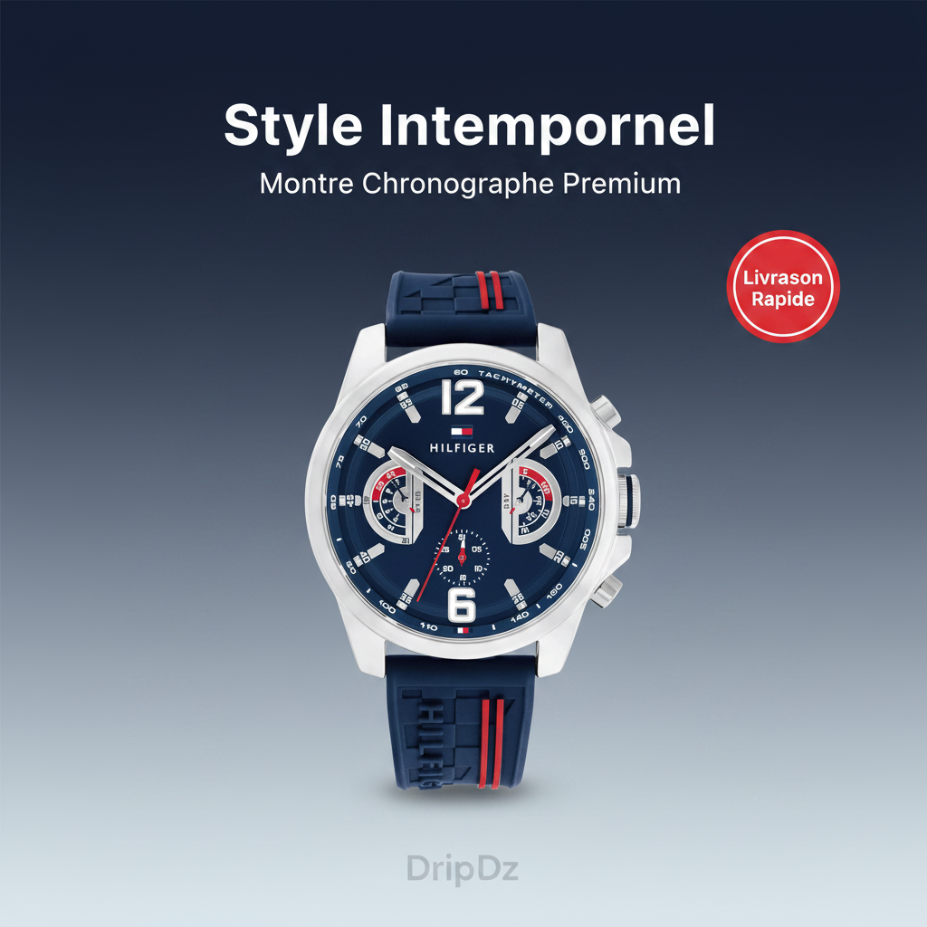 Montre Tommy Hilfiger Navy Silicone Multi-function 1710635
