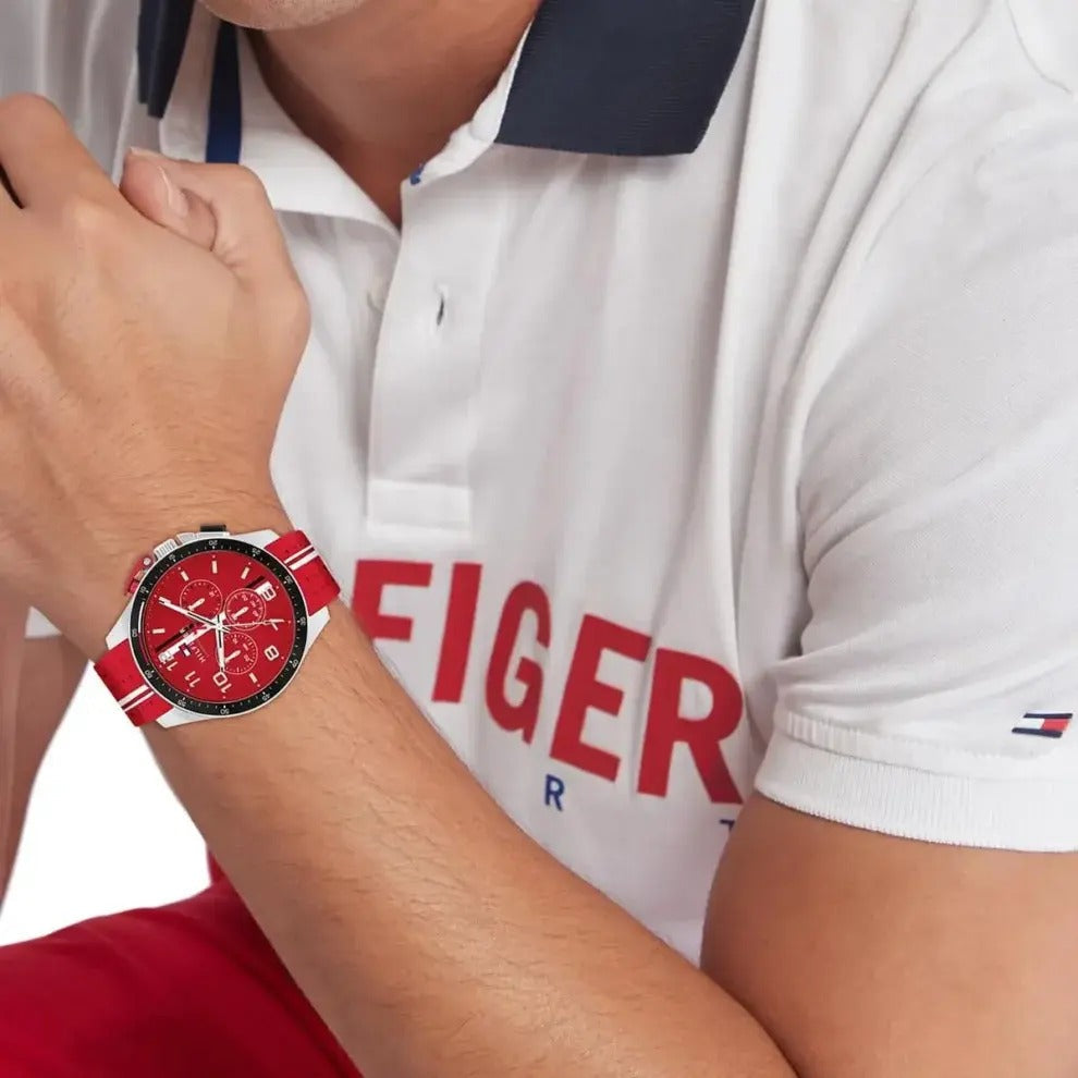 Tommy Hilfiger Bank — Montre acier