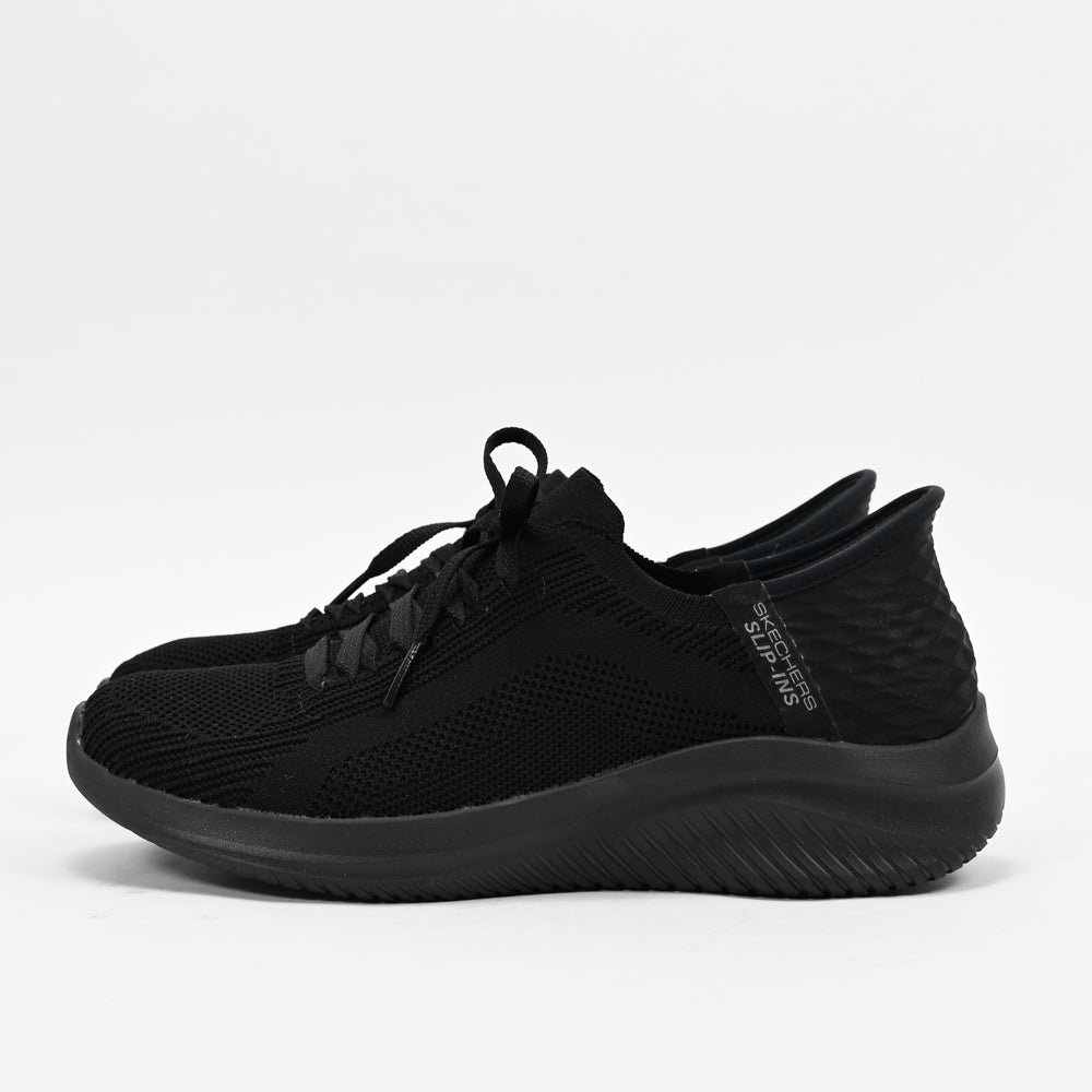 Skechers Ultra Flex 3.0 Brilliant Path — baskets femme noir trois-quarts