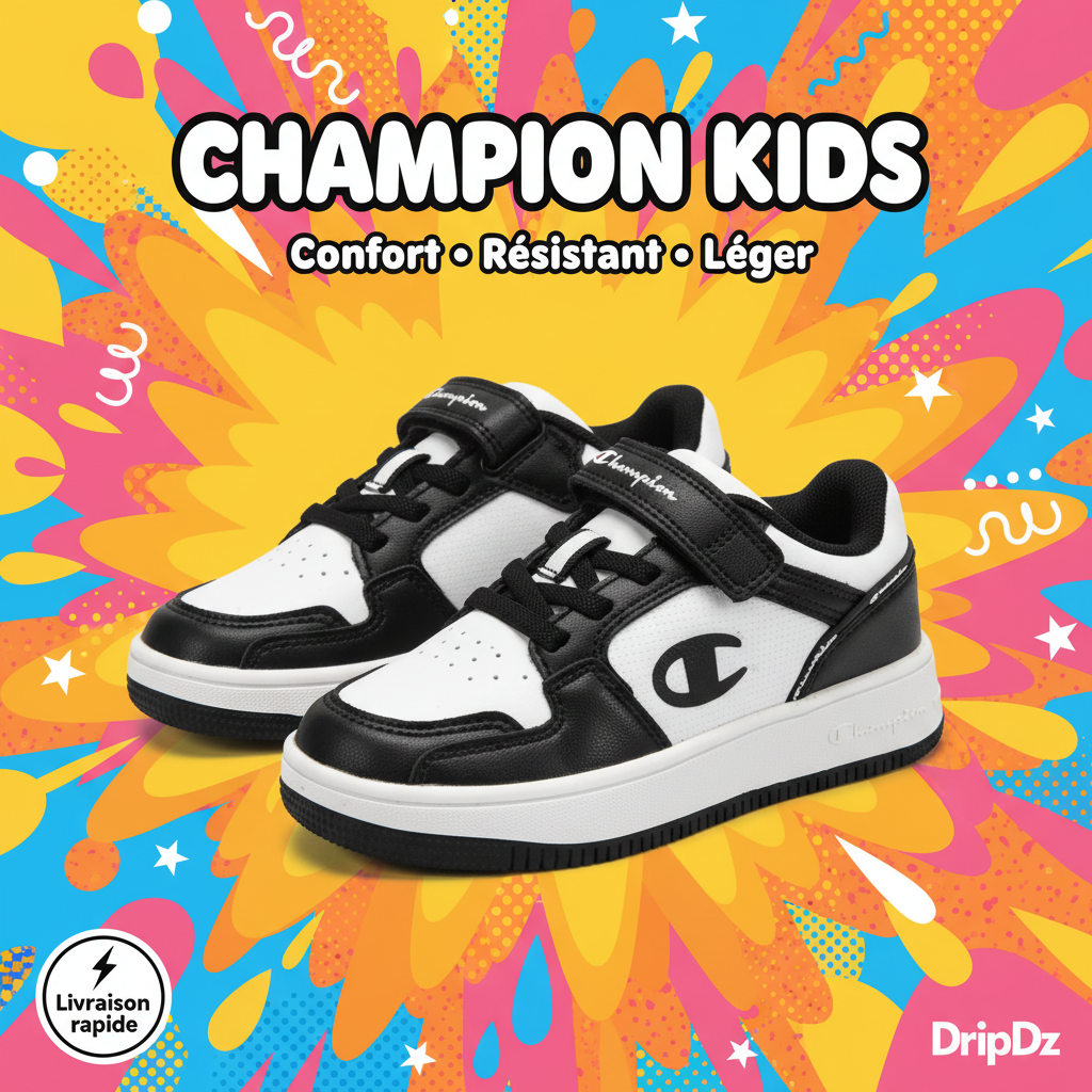 Champion — Baskets enfant blanches casual