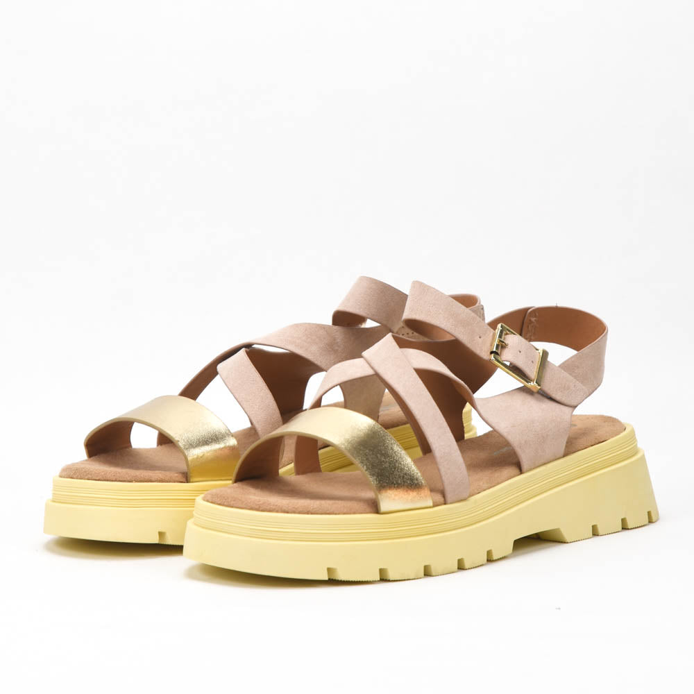 Safety Jogger — Sandales femme nude