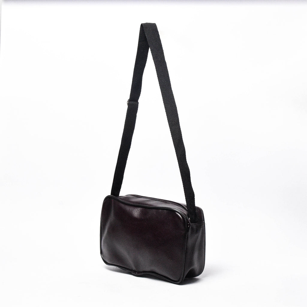 Sac Bandoulière Urbain en Simili Cuir Rouge terre brûlée 31017